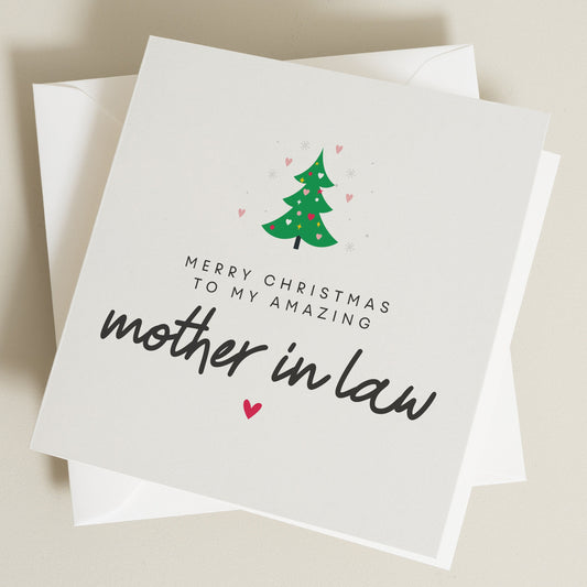 Christmas Card For Mother In Law, Christmas Card, Father In Law Christmas Card, Personalised Christmas Card Mum And Dad, Mother In Law