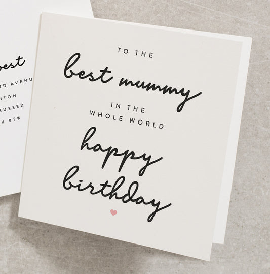 Happy Birthday Mummy Card, To The Best Mummy Birthday Card, Birthday Card For Mum, Mum Happy Birthday Card, Special Mum Birthday Card BC1050