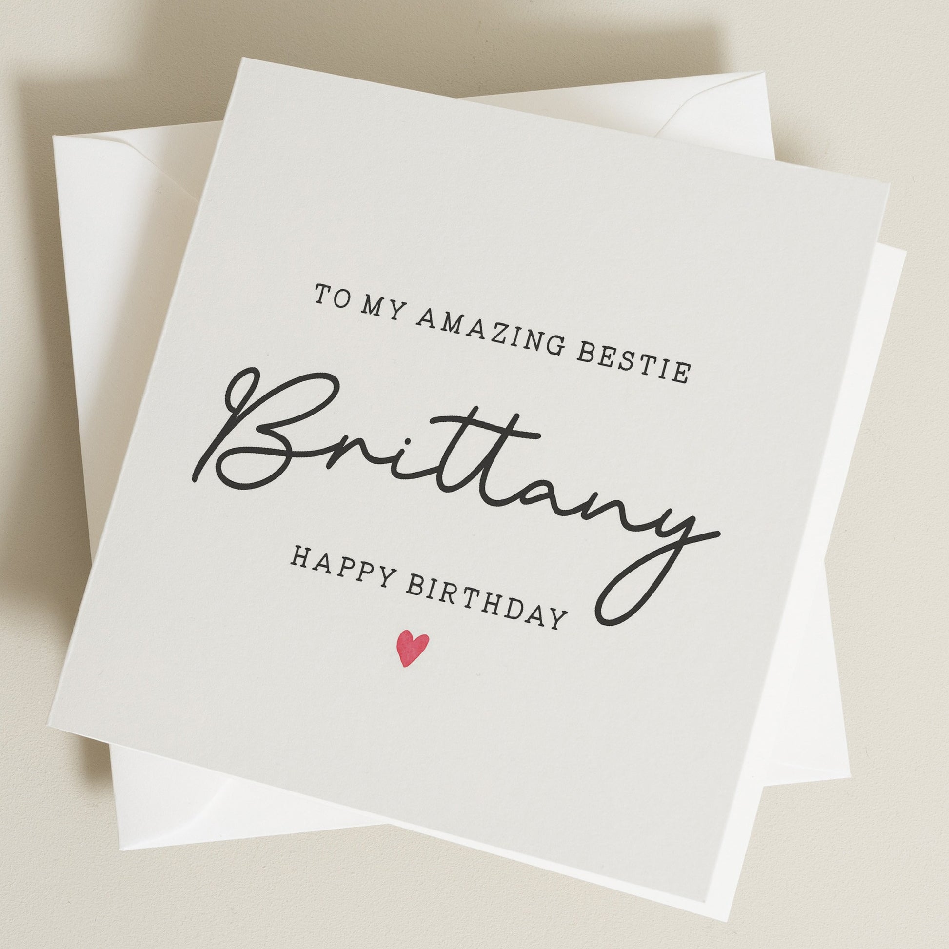 Personalised Bestie Birthday Gift, Happy Birthday Amazing Bestie, Birthday Card For Bestie, Bestie Birthday Card, Best Friend Birthday