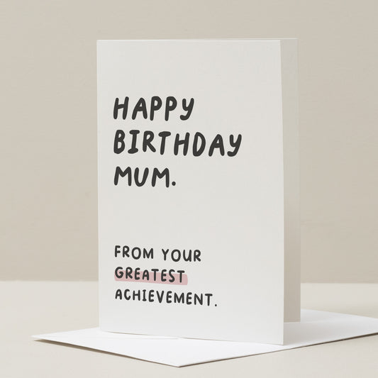 Mum Birthday Card, Funny Birthday Card For Mum, Mum Birthday Gift, Birthday Card For Her, From Daughter, Joke Birthday Card, For Mom, Mummy