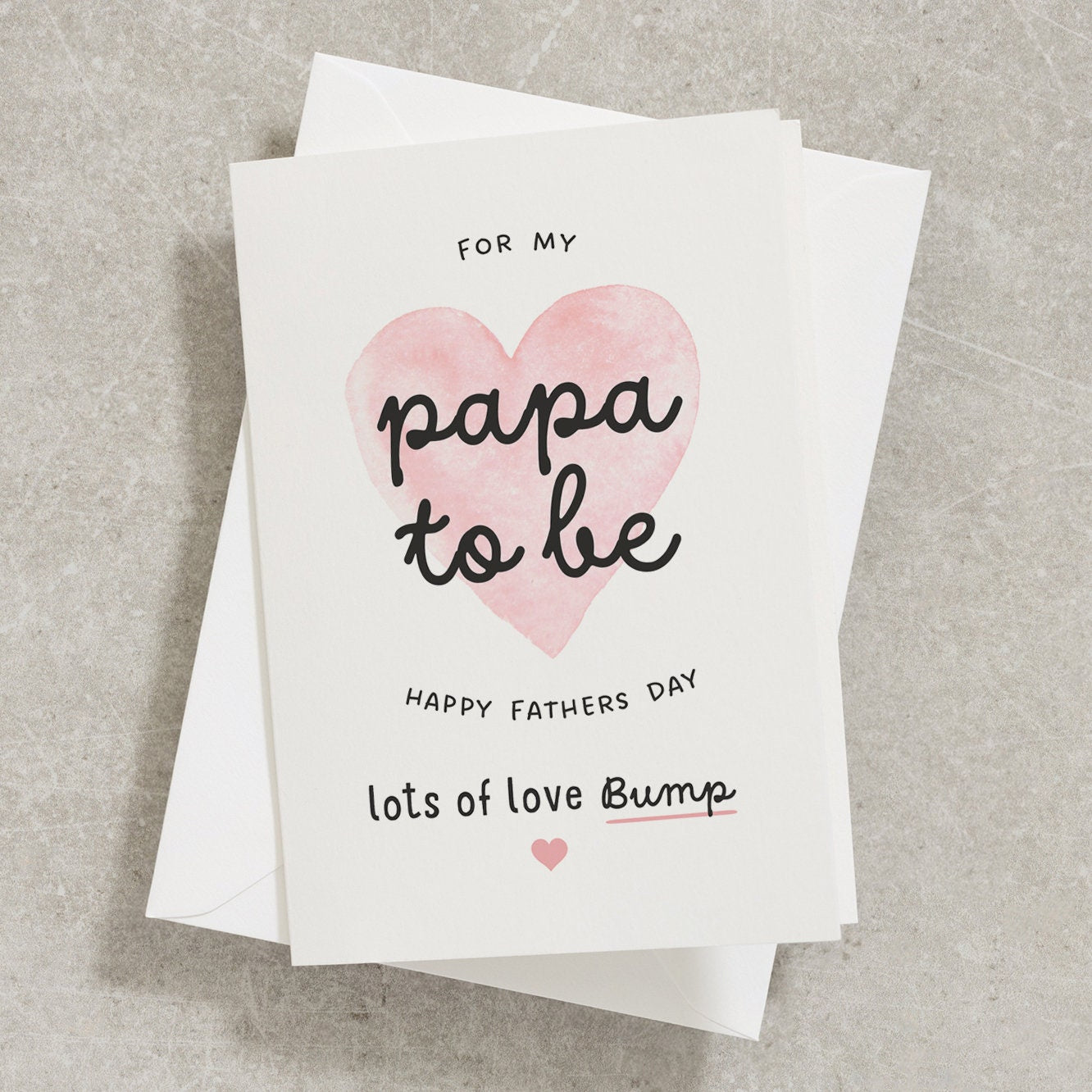 Papa To Be Fathers Day Card, Grandad To Be Fathers Day Card, Grandpa To Be Card From The Bump, Dad To Be Card, Card From The Bump FC029