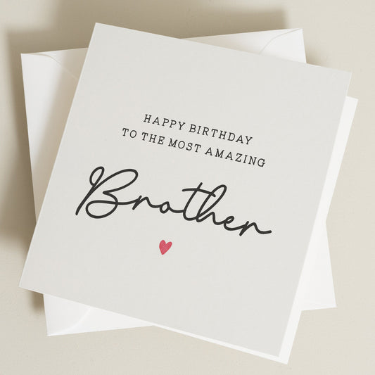 Birthday Card For Brother, Amazing Brother Birthday Card, Brother Birthday Card, Birthday Gift For Him, Gift For Brother, Simple Card