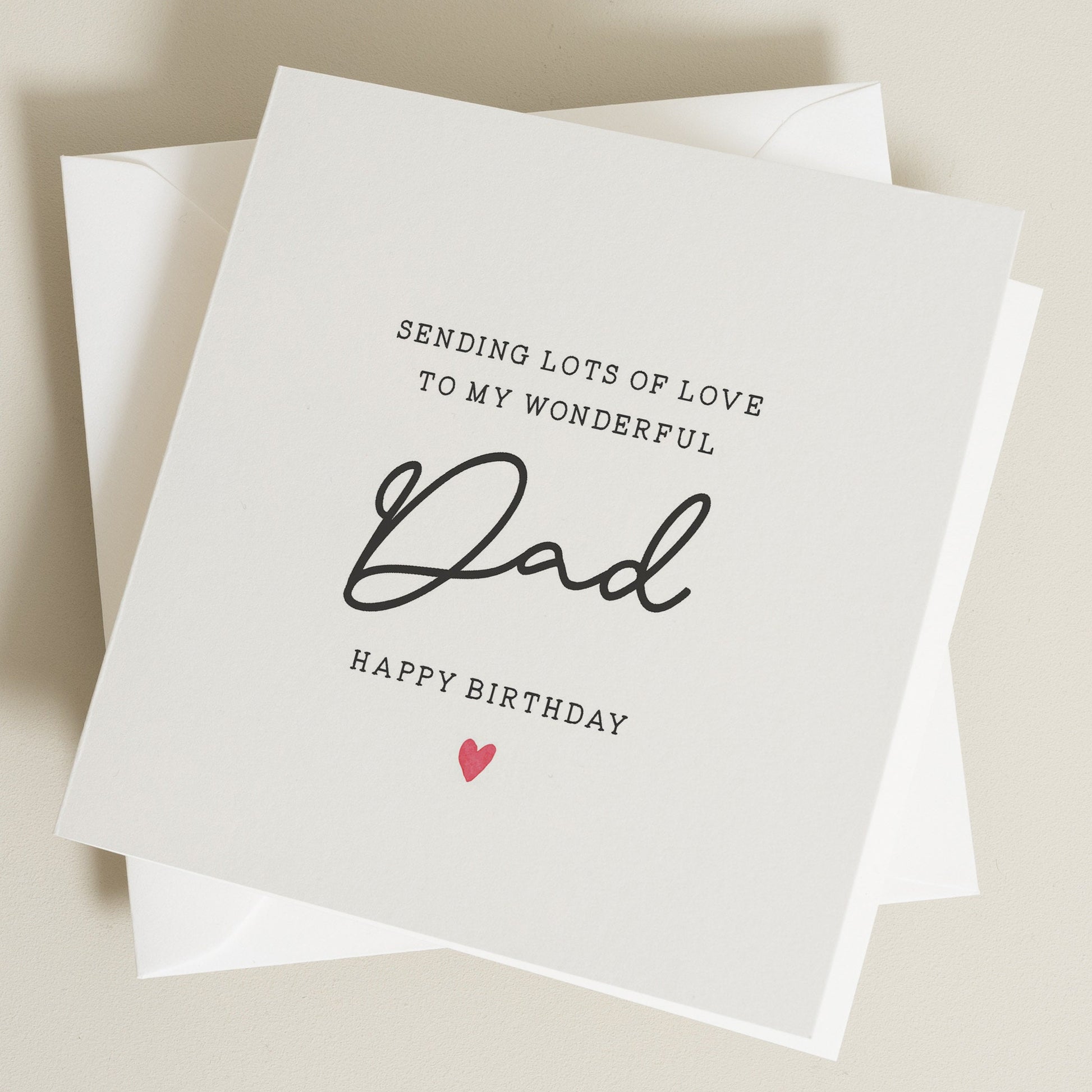 Dad Birthday Card, Wonderful Birthday Card For Dad, Birthday Gift For Dad, Happy Birthday Dad, Birthday Dad Gift, Simple Dad Card