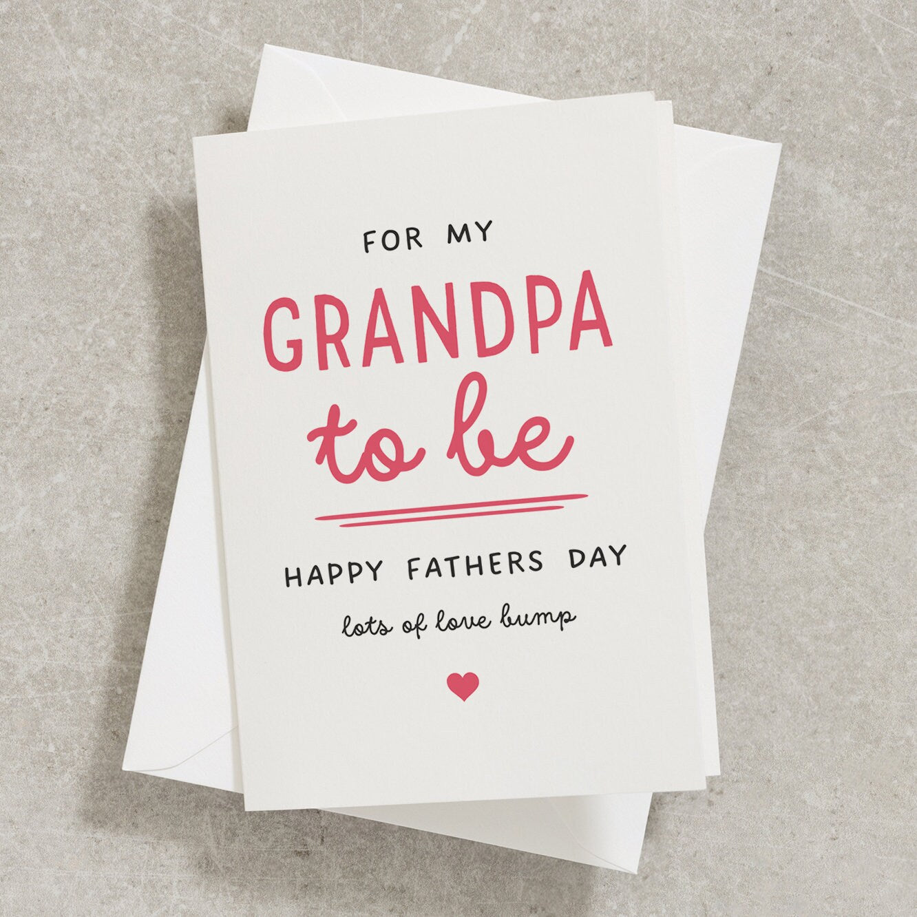 Fathers Day Card For My Grandad To Be From The Bump, Dad To Be, New Dad Card, Daddy To Be, Grandpa To Be, Special Grandad Card FC022