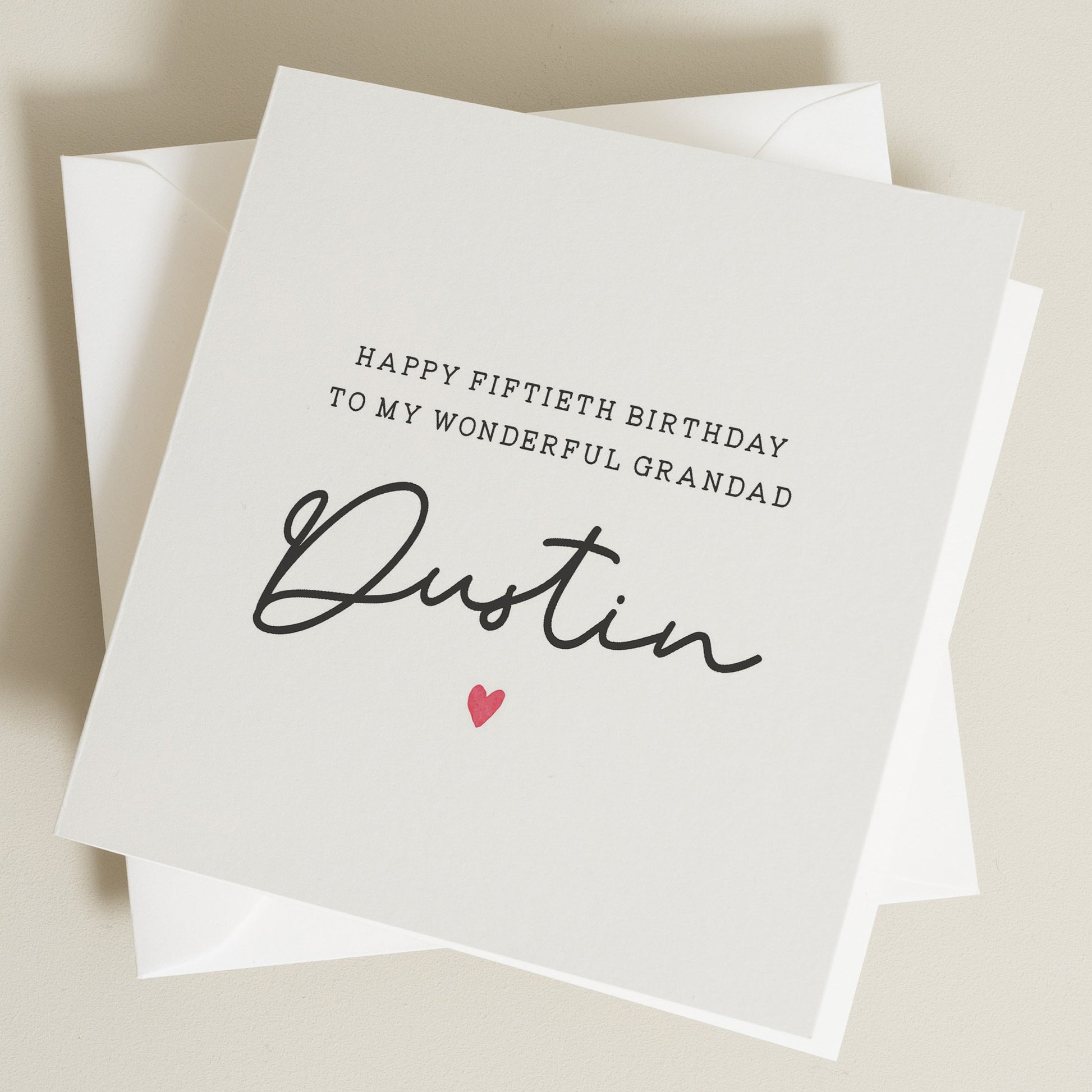 Personalised Birthday Gift For Grandad, 50th Birthday Grandad Card, Card For Grandad, For Him, 50th Birthday Gift To Grandad