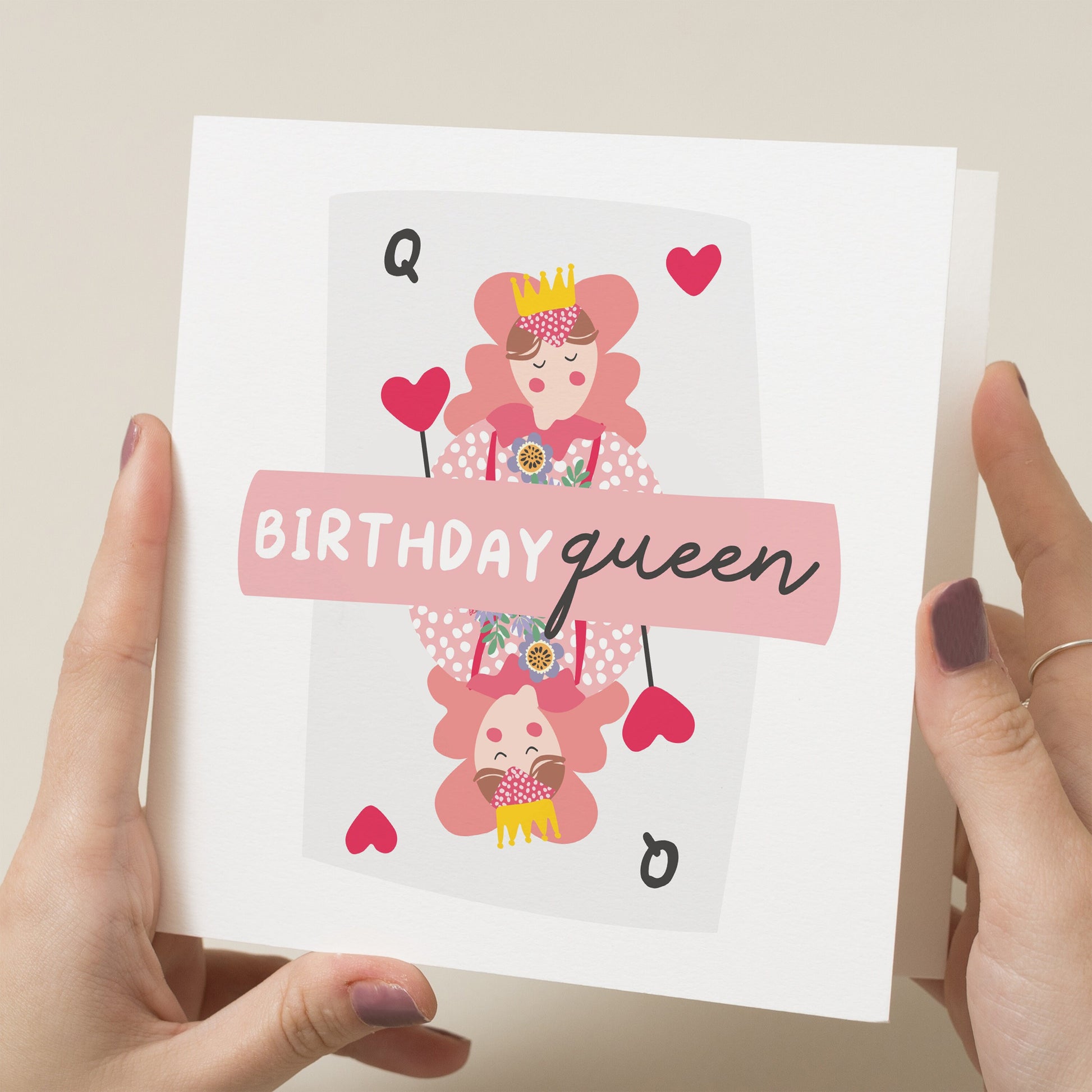 Card For Her Birthday, Girlfriend Birthday Card, For Wife, Cute Birthday Card, Romantic Birthday Card For Her, Birthday Queen Card