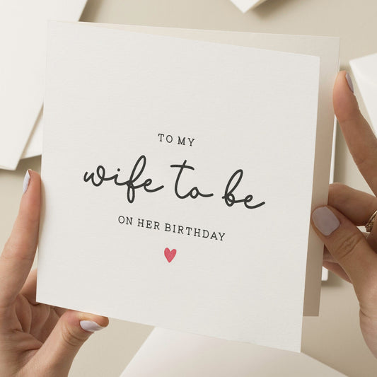 Wife To Be Birthday Card, Birthday Card For Future Wife, Fiancee Birthday Card, Happy Birthday Card For Her, Romantic Card For Her