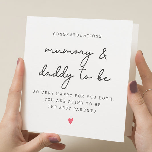 New Baby Card, Mummy and Daddy To Be, New Parents, Baby Shower Card, Pregnancy Card, Congratulations Card, Baby Shower Gift, New Baby Gift