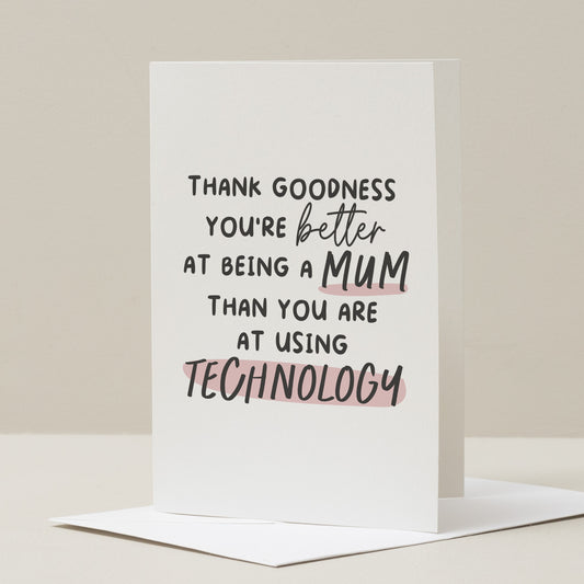 Funny Mothers Day Card, For Mum On Mother&#39;s Day Card, Mum Gift, Mothers Day Card For Mum, Card For Mothers Day, Funny Mum Card, Birthday