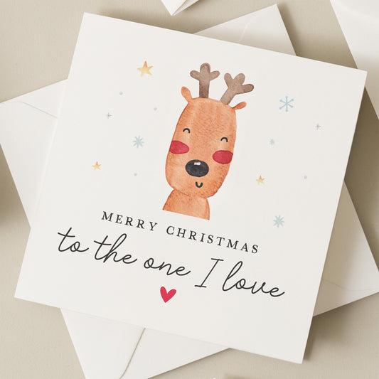 To The One I Love, Boyfriend Christmas Card, Husband Christmas Card, Girlfriend Christmas Card, Wife Christmas Card, Xmas Card For Them