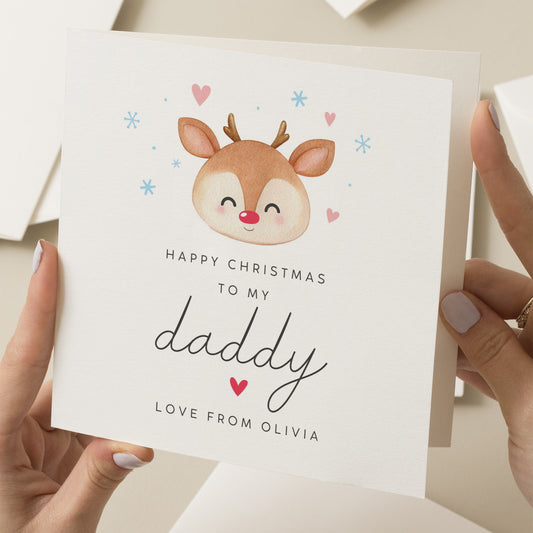 Christmas Card For Dad, Personalised Dad Christmas Card, Simple Christmas Card To Daddy, Amazing Dad Card, Xmas Card New Dad, Love You Dad