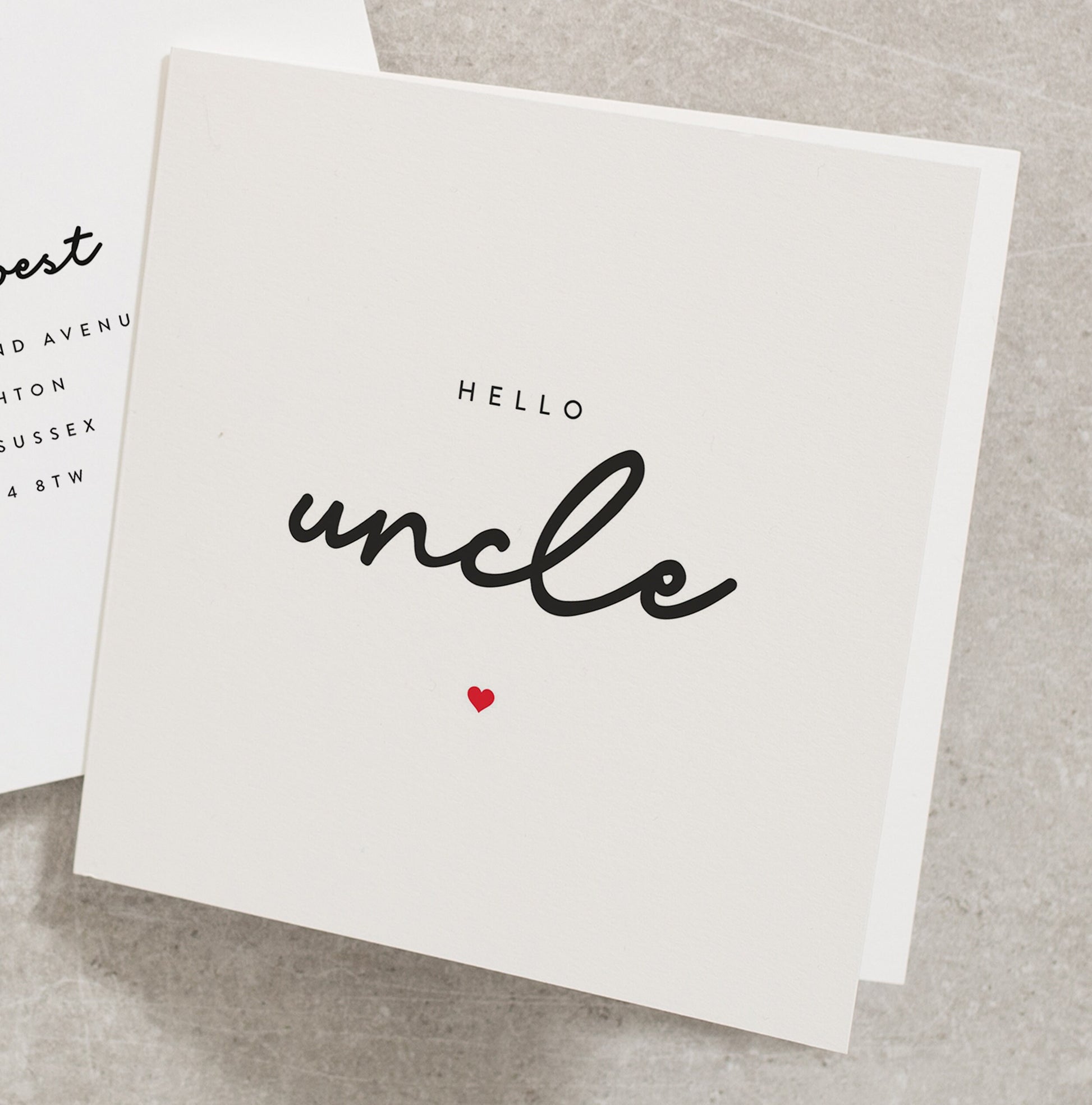 Hello Uncle Pregnancy Card, Baby Announcement Pregnancy Card, Uncle To Be Pregnancy Card, Having A Baby Pregnancy Card PG032