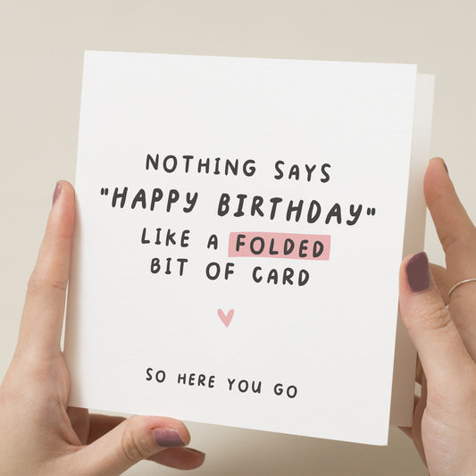 Funny Birthday Card For Girlfriend, Birthday Gift For Her, Happy Birthday Card For Wife, Friend, Birthday Card To Bestie, Joke Birthday Card