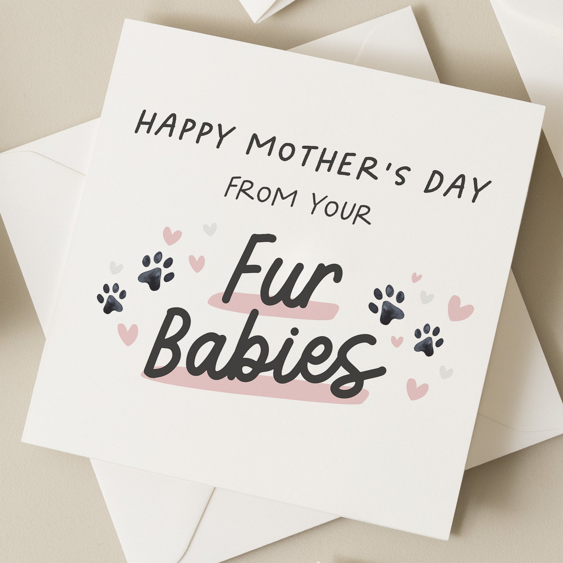 Cute Dog Mummy Mothers Day Card, Mothers Day Card For Dog Mum, Dog Mum Mothers Day Card, Fur Baby Mothers Day Card, Mothers Day Card