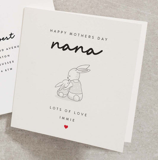 Personalised Mothers Day Card For Nana, Nana Mothers Day Card, Mothers Day Card For Grandma, Happy Mothers Day Card, Mothers Day Card MD076