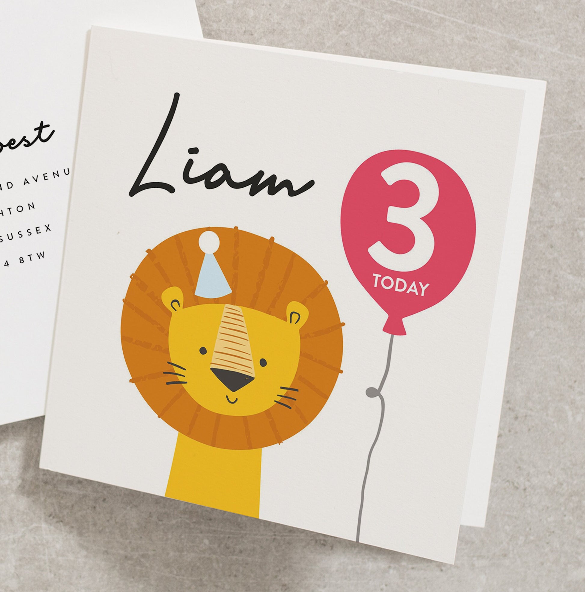 Happy 3rd Birthday Card, Personalised Birthday Card For Grandson, Son 3rd Birthday Card, Nephew 3rd Birthday Card With Illustration BC961