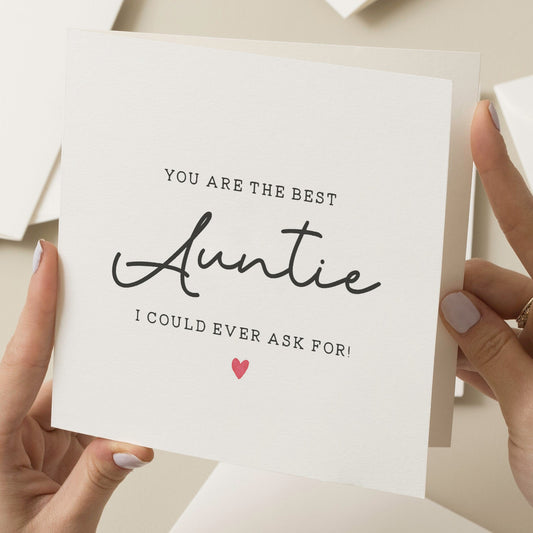 Birthday Gift To Aunt, Birthday Card For Auntie, The Best Auntie Birthday Card, Auntie Birthday Gift, Birthday Girl Card For Her