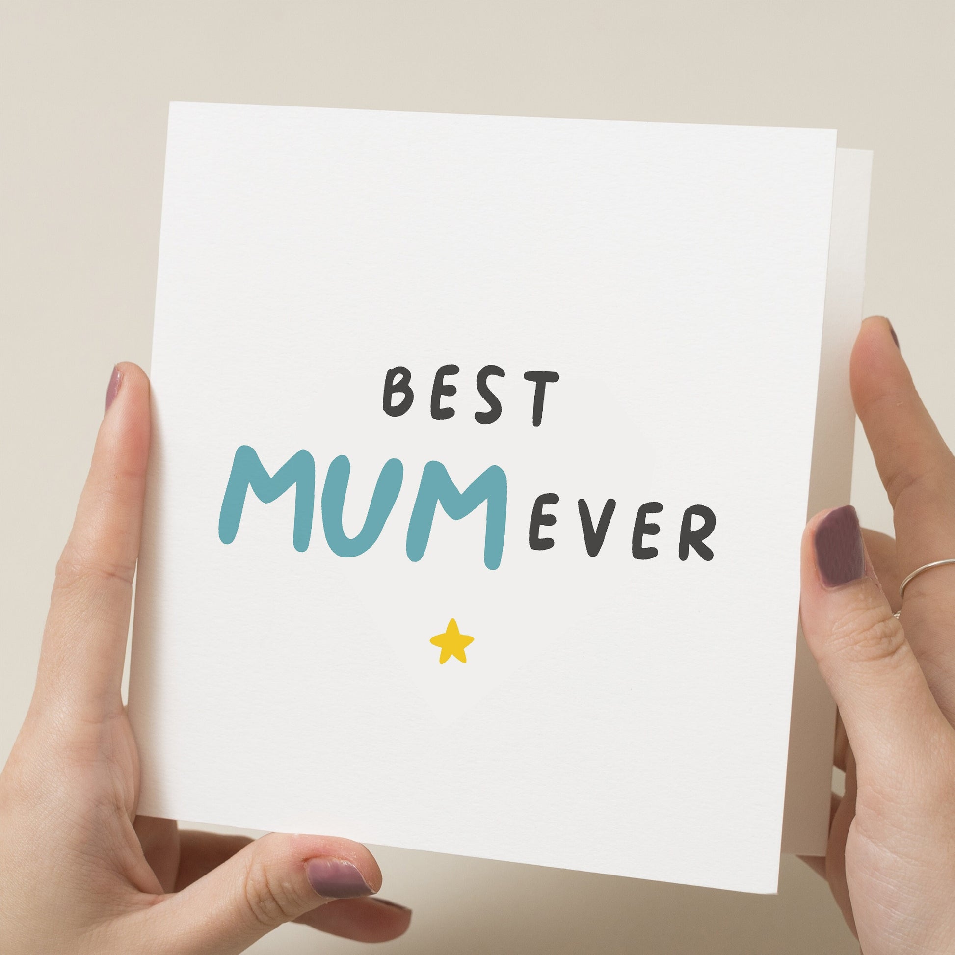 Best Mum Card, Birthday Gift For Mum, Birthday Card For Mummy, For Mother, For Mum, Birthday Card From Daughter, From Son, From Child