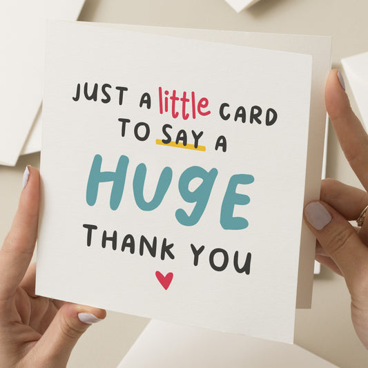 Teacher Thank You Card, A Big Thank you To Teacher, School Thank You Card, Teacher Card, End of Term Gift For Teacher, End Of School Card