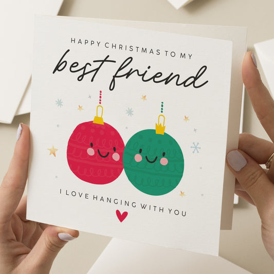 Best Friend Christmas Card, Christmas Card For Bestie, Pun Christmas Card, Friends Christmas Card, Merry Christmas