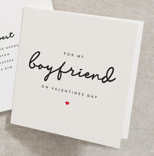 Boyfriend Valentines Day Card, For My Boyfriend On Valentines Day, Valentines Card Boyfriend Love, Cute Valentines Day Card Boyfriend VC062