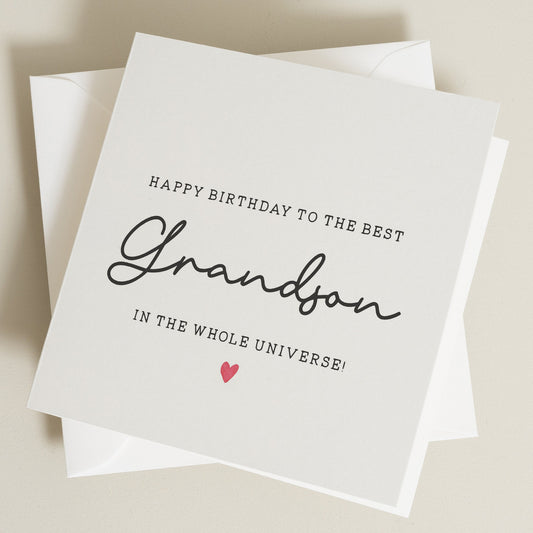 Grandson Birthday Gift, Birthday Card For Grandson, The Best Grandson Birthday Card, Boy Birthday Gift, Birthday Boy, For Him