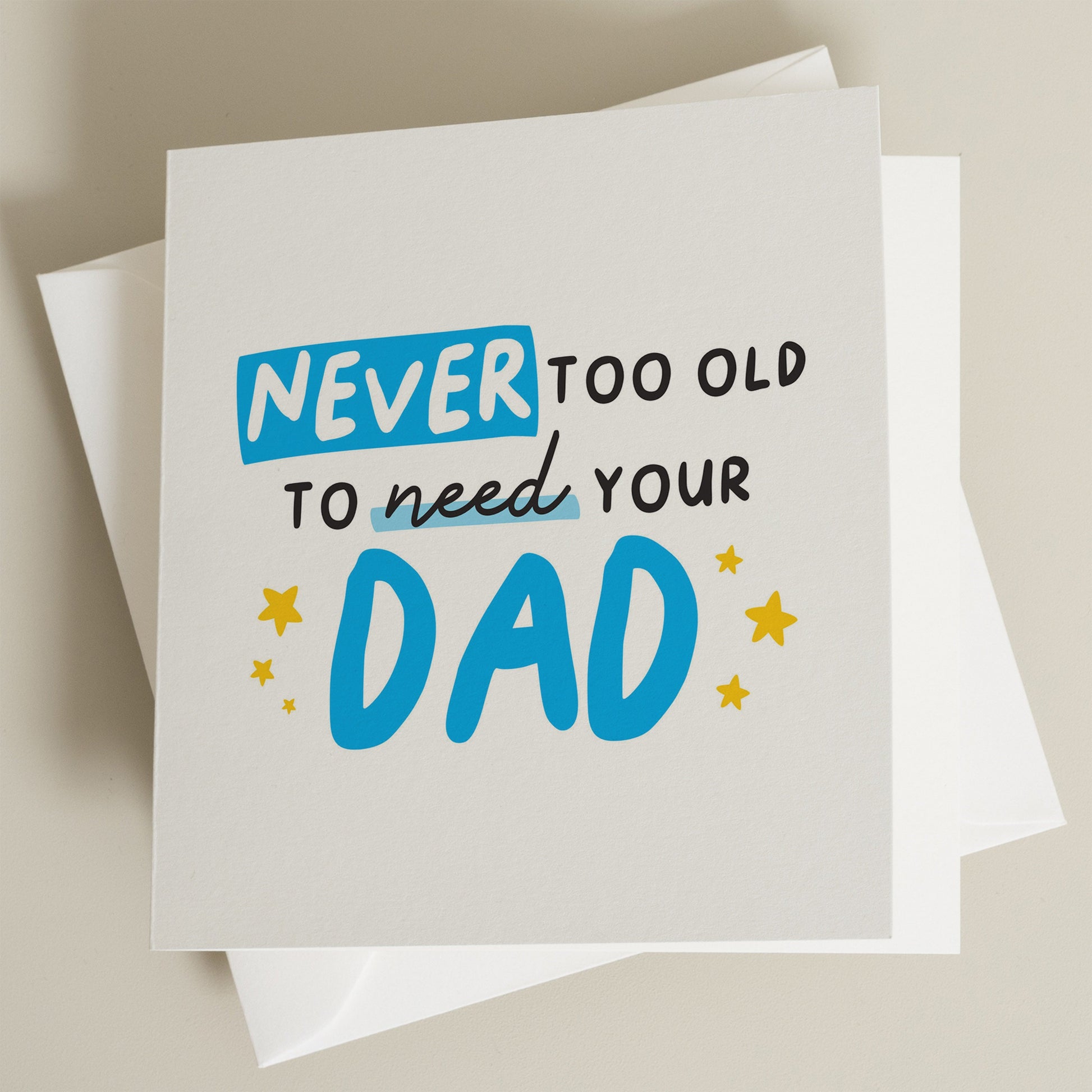 Cute Fathers Day Card For Dad, Dad Fathers Day Card From Son, From Daughter, Fathers Day Gift, Happy Fathers Day Dad Card, For Him, Daddy