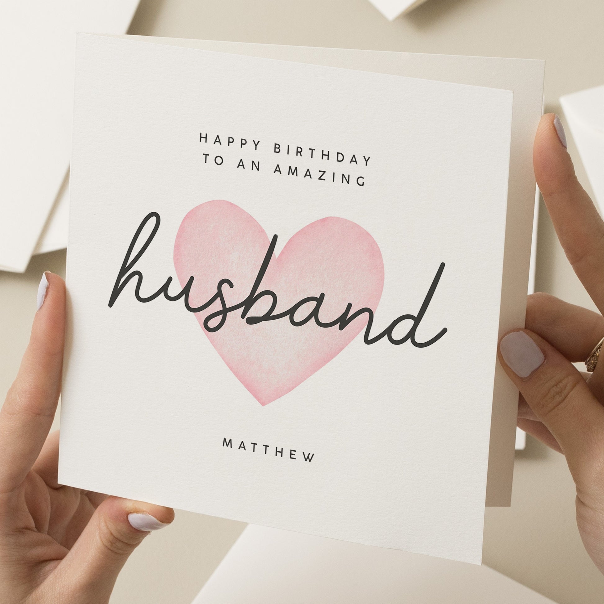 Personalised Card For Husband, Husband Birthday Card, For Husband, Birthday Gift For Him, Happy Birthday Husband, Card For Him