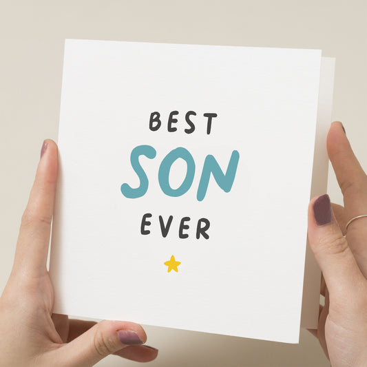 Son Birthday Card, Birthday Card For Son, Son Birthday Gift, For Him, Happy Birthday Son From Mum, From Dad, Special Son Card