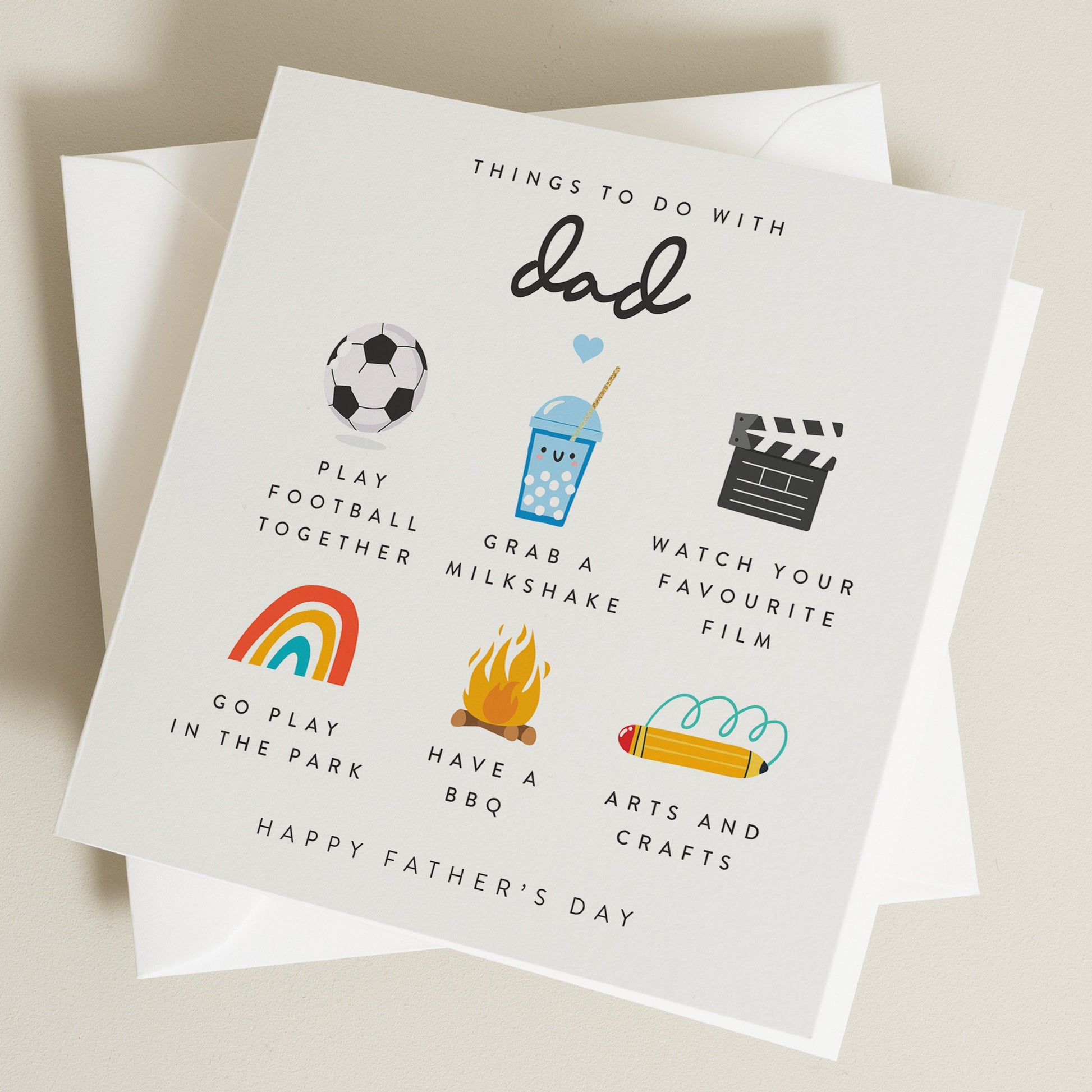 Happy Fathers Day Card From Son, Fathers Day Card For Him, Dad Fathers Day, Fathers Day Gift For Dad From Daughter, Activity Card For Dad