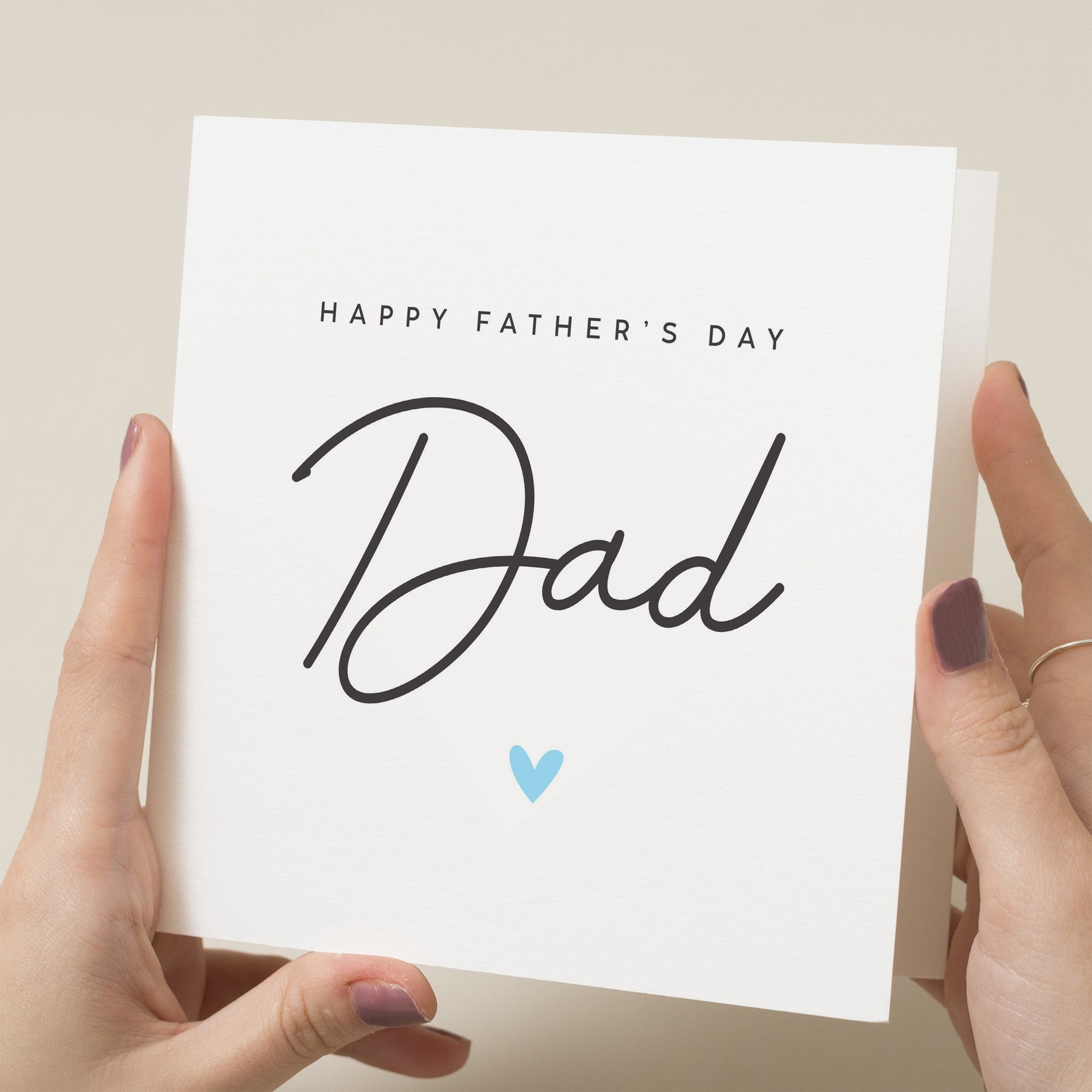 Happy Fathers Day Dad Card, Simple Fathers Day Card For Dad, Dad Fathers Day Gift, Fathers Day Card From Daughter, From Son