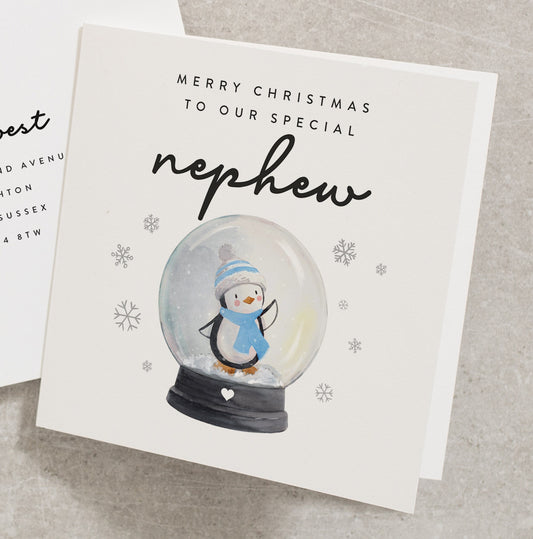 To A Special Nephew Christmas Card, Christmas Card For Nephew, Nephew Christmas Card, Christmas Nephew Card CC656