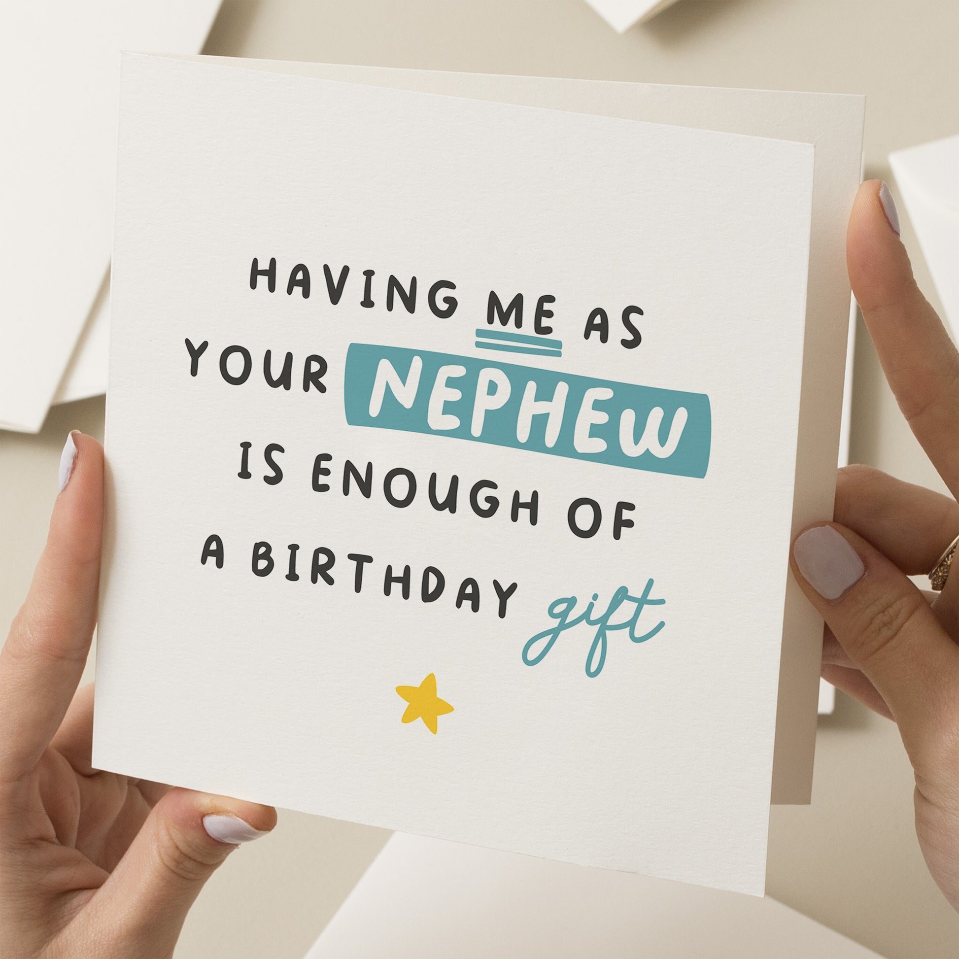 Funny Birthday Card For Auntie, Birthday Card For Uncle, Auntie Birthday gift, Uncle Birthday Card, Funny Card For him, For Her, From Nephew