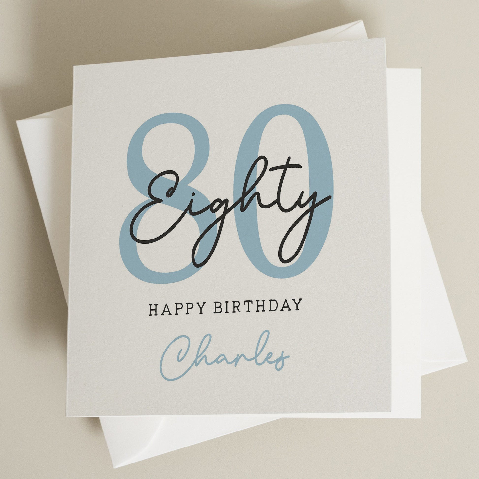 Personalised 80th Birthday Card, Dad 80th Birthday Card, For Grandad, 80th Birthday Card For Uncle, 80th Birthday Gift For Him, Eightieth