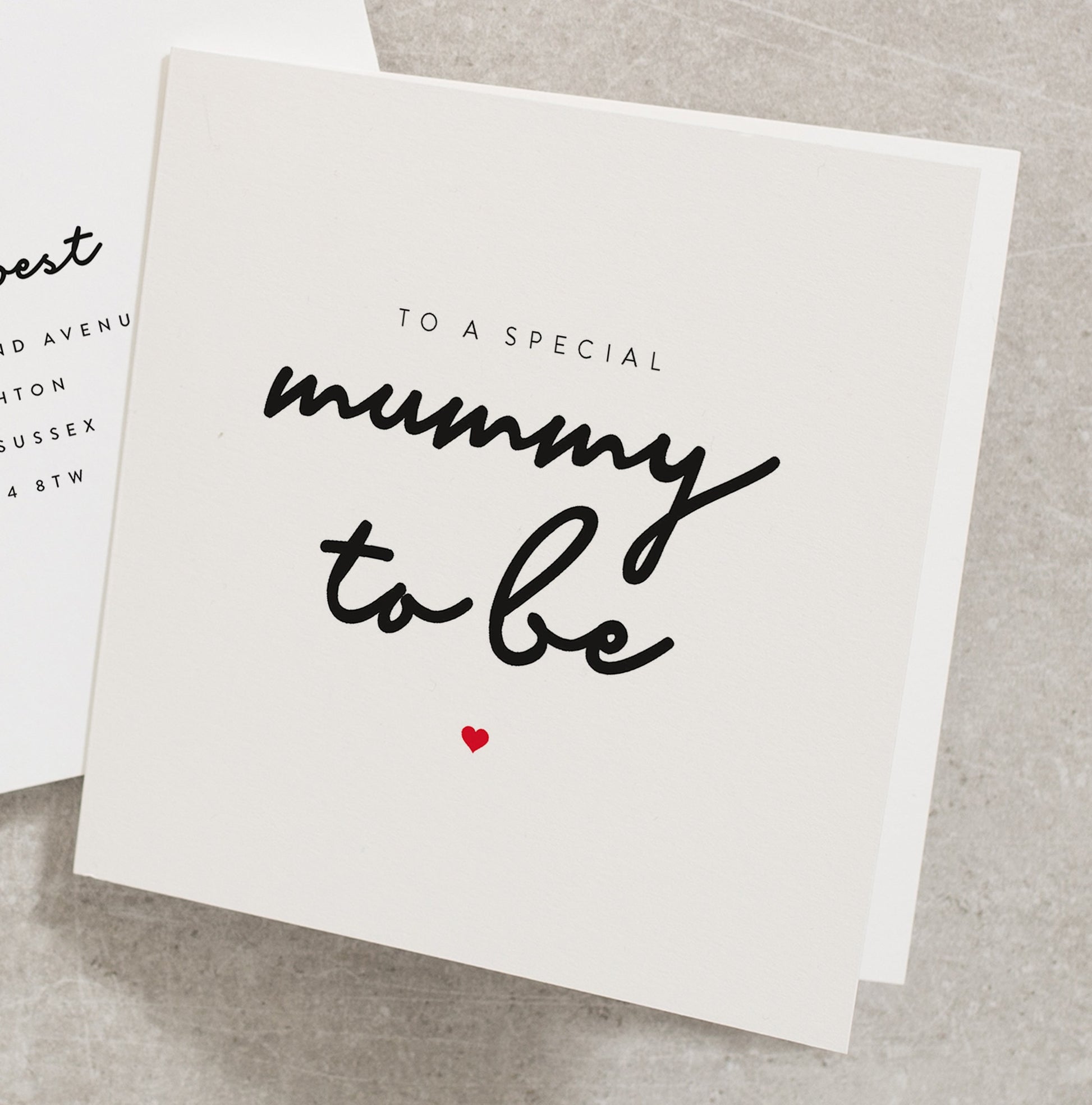 Mummy To Be Birthday Card, To A Special Mummy To Be, Mummy To Be Birthday, Simple Birthday Card Mum To Be BC067