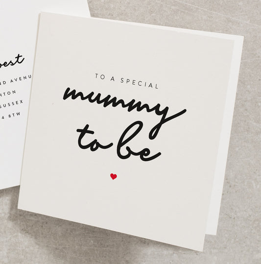 Mummy To Be Birthday Card, To A Special Mummy To Be, Mummy To Be Birthday, Simple Birthday Card Mum To Be BC067