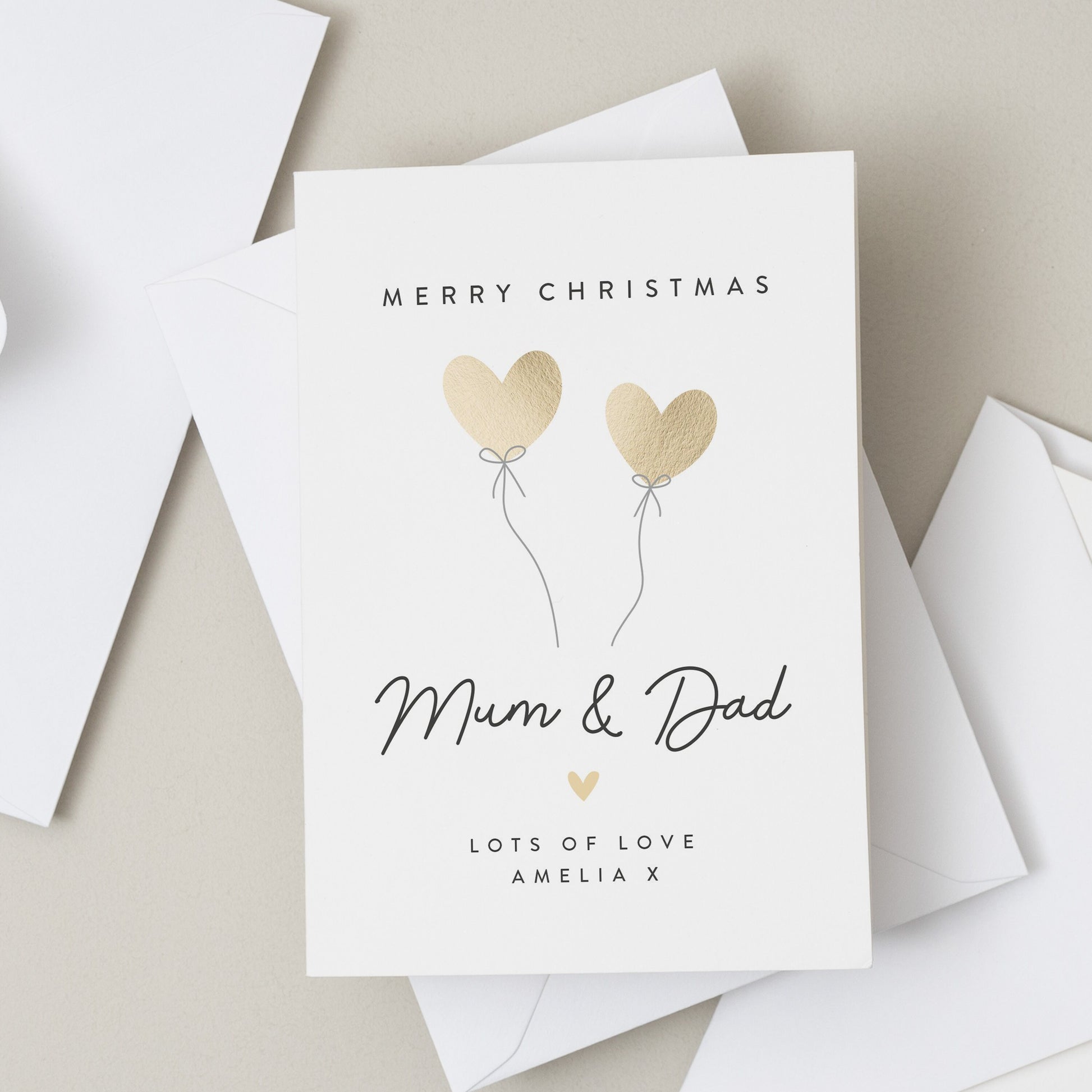 Mum And Dad Poem Christmas Card, Christmas Card For Mum And Dad, Christmas Poem Card, Personalised Christmas Card For Parents, Xmas