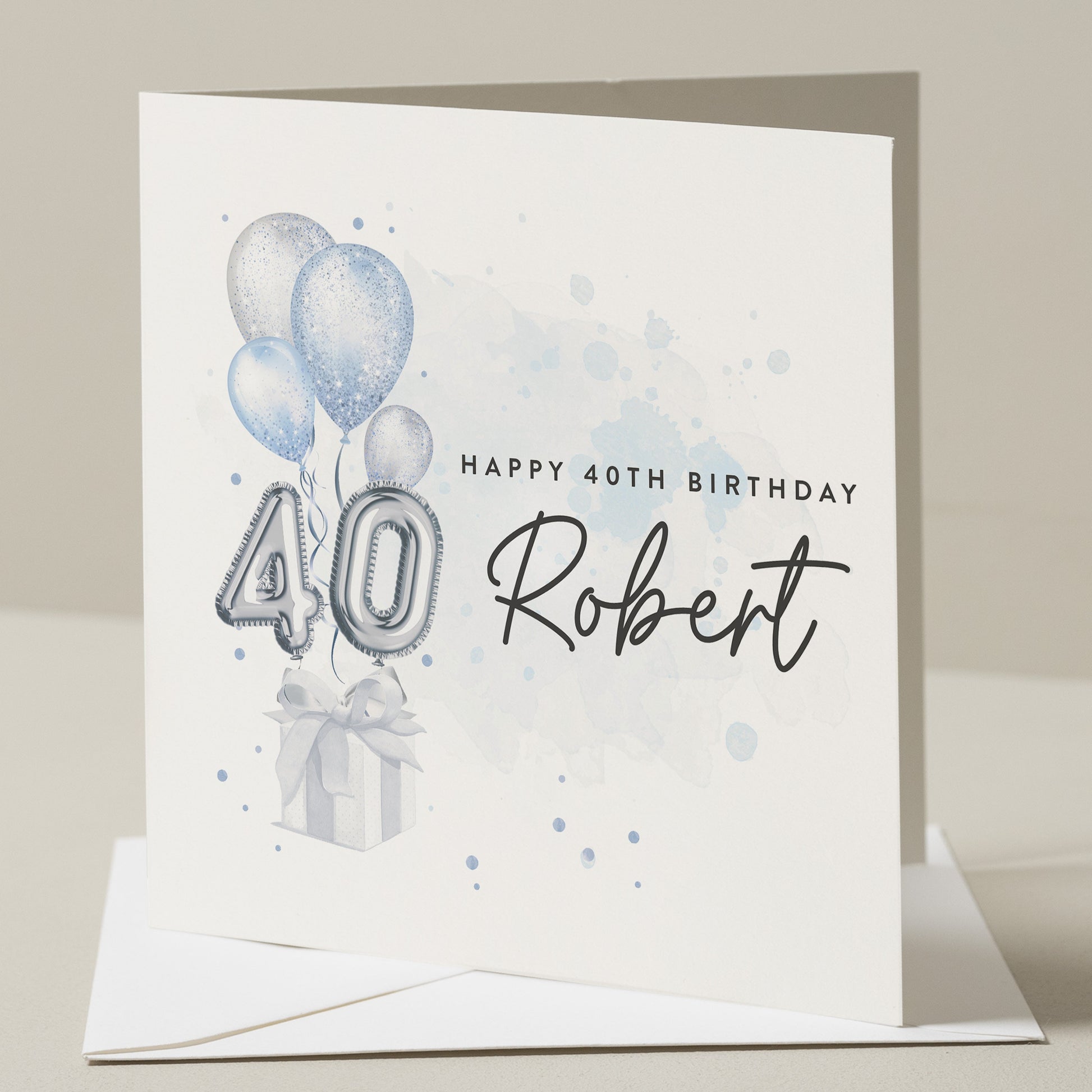 Personalised 40th Birthday Card, Birthday Card For Him,  Happy 40th Birthday Gift, 40th Milestone Card, Gift For Him, Born In 1984