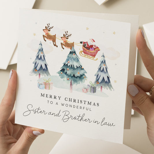 Sister and Brother In Law Christmas Card, Christmas Sister Card, Simple Family Christmas Card, Brother In Law Christmas Card, Christmas Gift