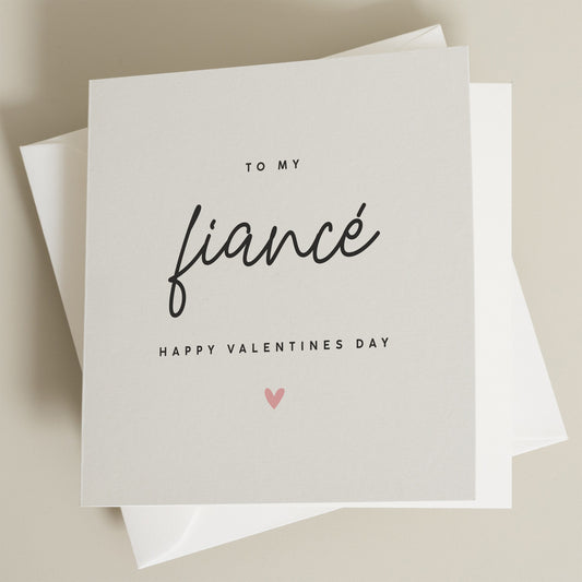 Fiancé Valentines Day Card, Engaged Valentines Day Card, Valentines Day Gift Fiancé, Valentine&#39;s Card For Him, Fiancé Valentine&#39;s Day