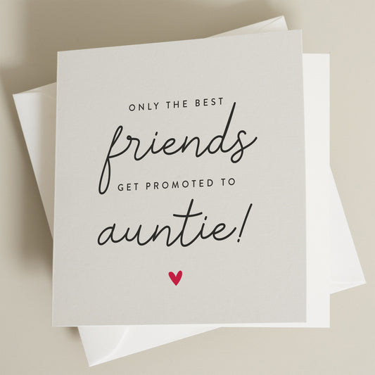 Pregnancy Reveal Card For Best Friend, Bestie Pregnancy Announcement Card, Promoted to Auntie, Surprise Baby Announcement Card, For Sister