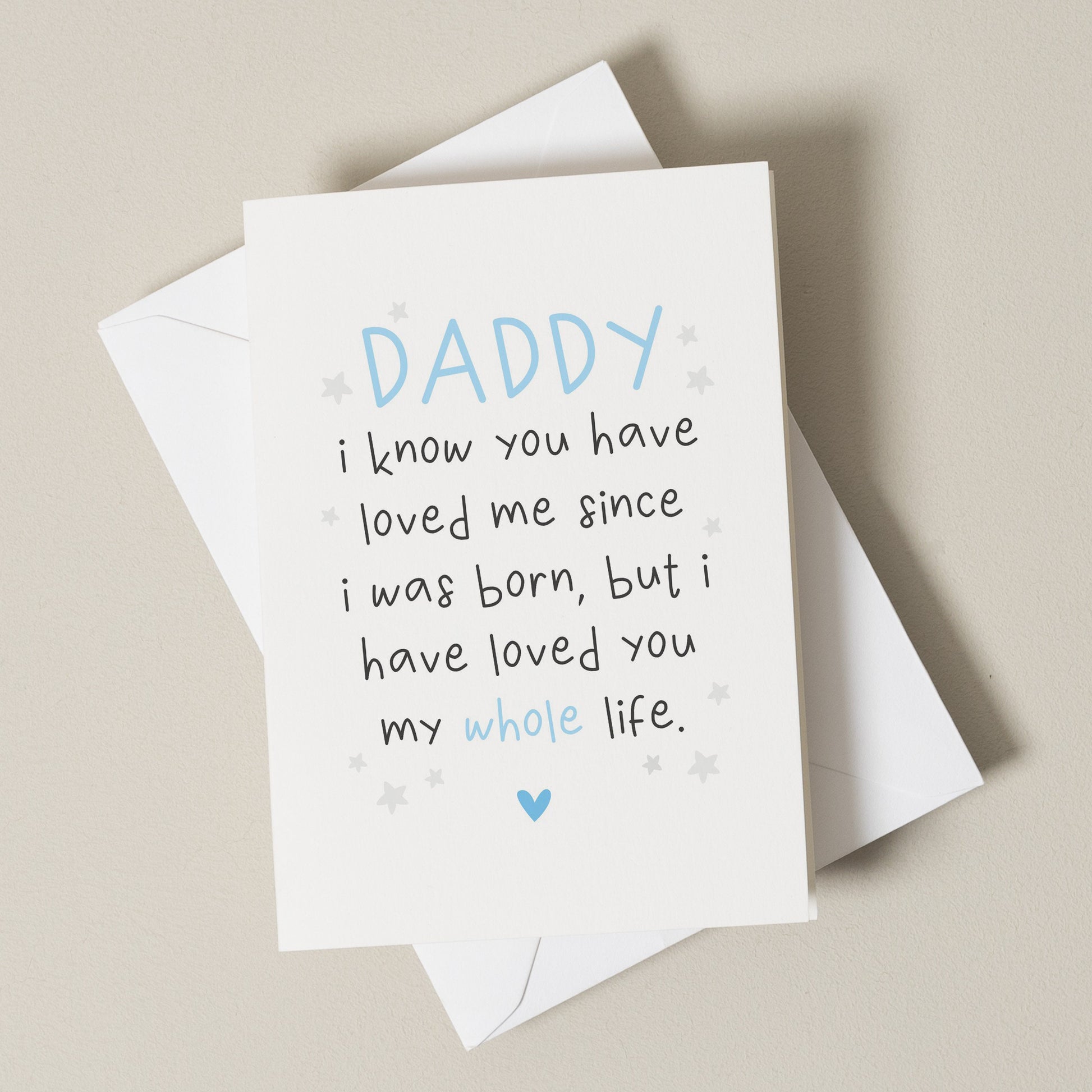 Daddy Birthday Card, Happy Birthday Daddy From Baby, Happy Birthday from Bump, Dad Fathers Day Card, Daddy To Be Birthday, New Dad Poem Card