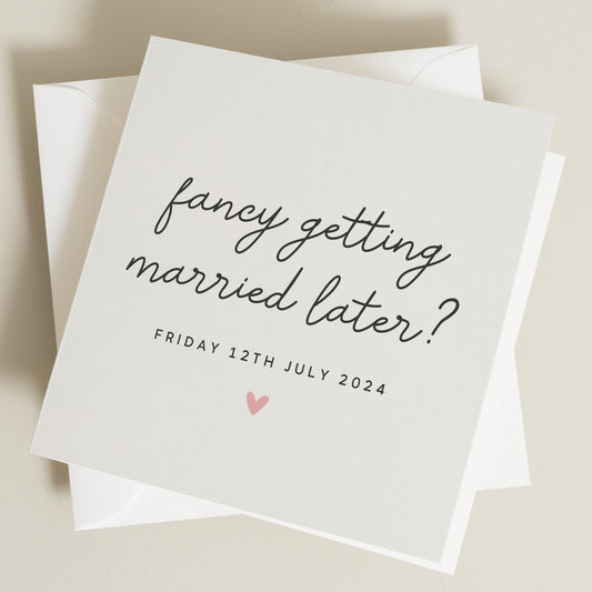 Wedding Day Card, On The Day Wedding Card, Fancy Getting Married Later Card, Happy Wedding Day Card, Wedding Gift Card