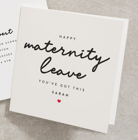 Happy Maternity Leave Card, Personalised You&#39;ve Got This Card, The Next Chapter Good Luck Card, Good Luck On Your New Adventure Card GL008