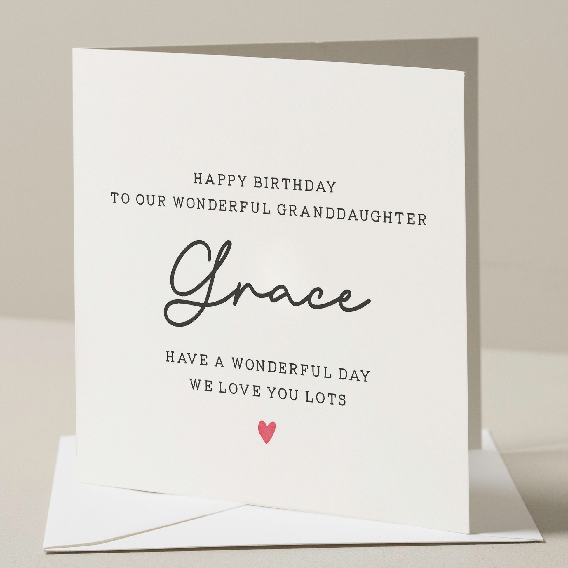 Cute Birthday Card For Granddaughter, Personalised Granddaughter Birthday Card, Granddaughter Birthday Gift, Granddaughter Card, For Her