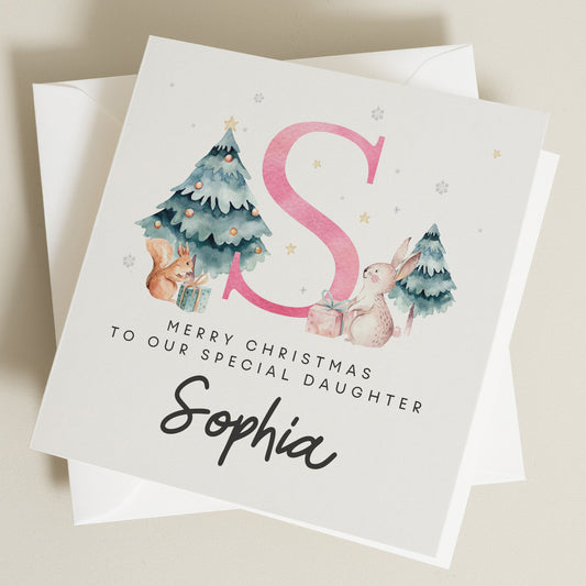 Personalised Daughter Christmas Card, Daughter Christmas Card, Christmas Card For Her, Boy or Girl Christmas Card, Kids Christmas Card