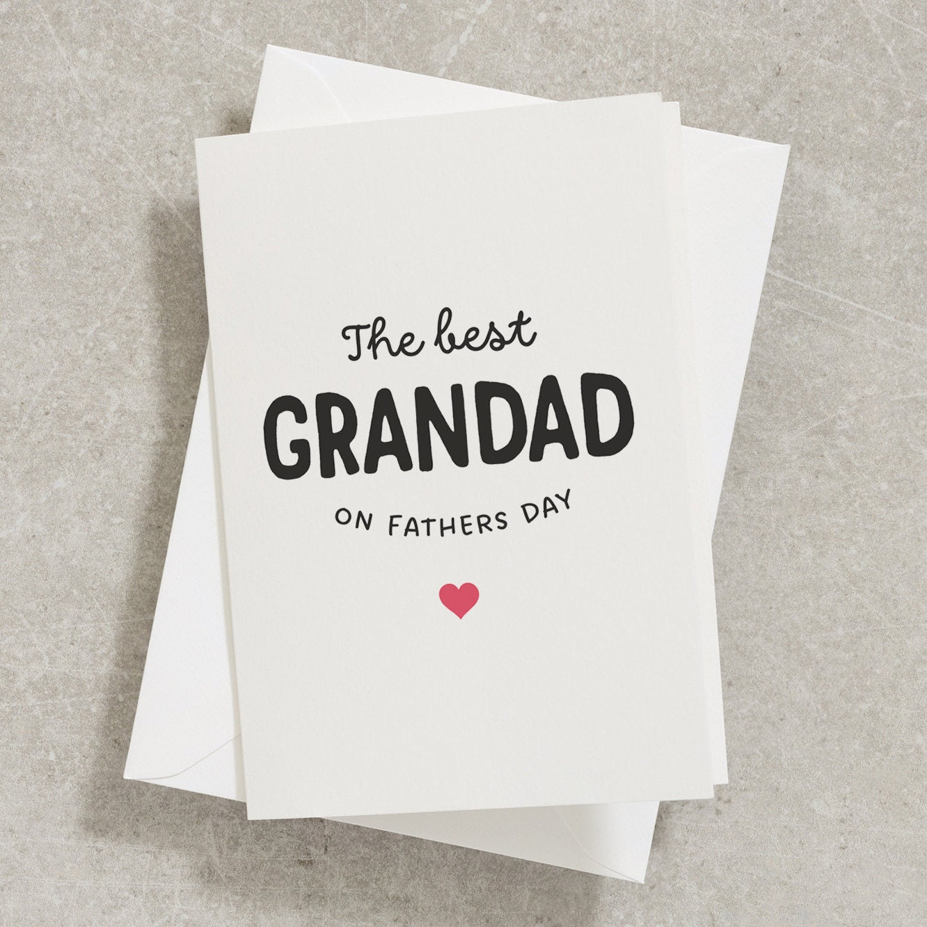 Best Grandad On Fathers Day, Fathers Day Card For Grandad, Fathers Day Card From Grandson, Grandaughter, Special Grandad Greeting Card FC014