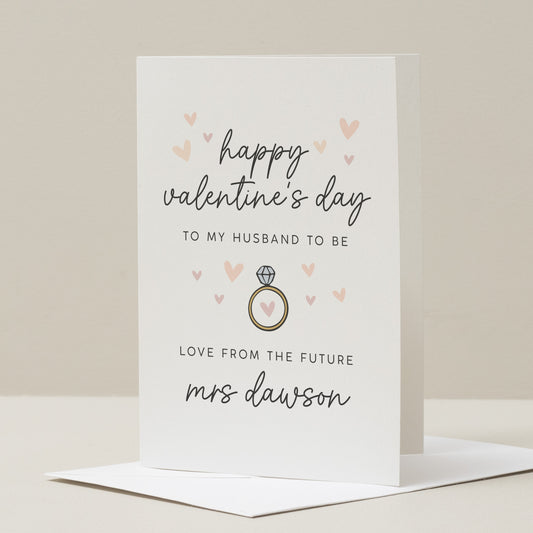 Fiancé Valentines Day Card, Engaged Valentines Day Card, Valentines Day Gift Fiancé, Valentine&#39;s Card For Him, Fiancé Valentine&#39;s Day