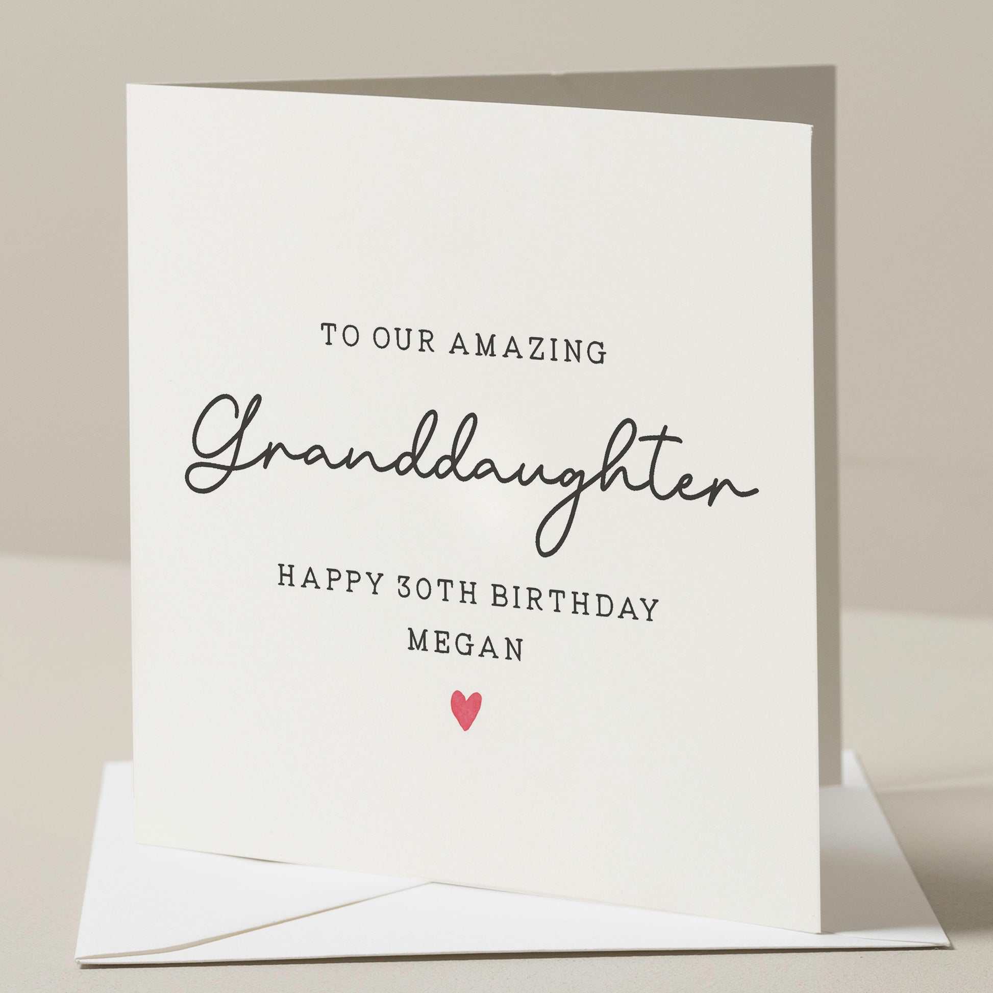 30th Birthday Card For Granddaughter, Granddaughter 30th Birthday Gift, 30th Birthday Card For Granddaughter, 30th Birthday Gift For Her