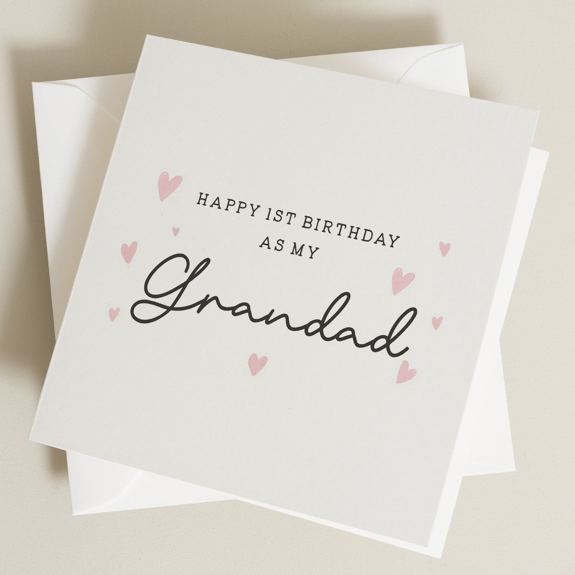 Happy First Birthday As My Grandad Card, Birthday Card For New Grandad, 1st Birthday As My Grandad, Happy Birthday Grandad, Gift From Baby